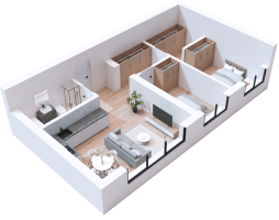 Parduodamas butas Ukmergės g., Eiguliai, Kauno m., Kauno m. sav., 59.78 m² ploto 3 kambariai 10
