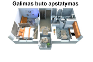 Parduodamas butas Mogiliovo g., Mokyklos, Klaipėdos m., Klaipėdos m. sav., 43.78 m2 ploto, 1 kambariai 18