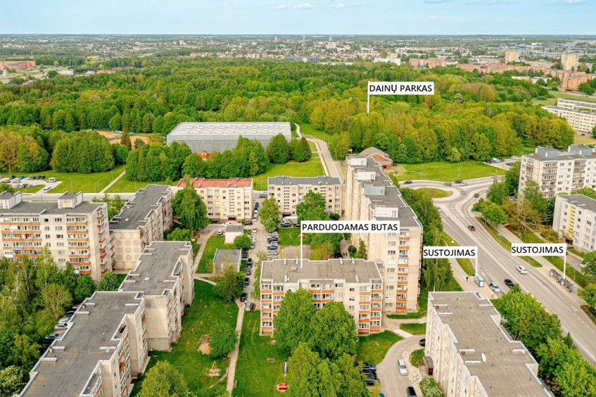Parduodamas butas Gardino g.25, Dainiai, Šiaulių m., Šiaulių m. sav., 50.92 m2 ploto, 2 kambariai 2