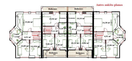 Parduodamas butas Velžio kel., Žemaičiai, Panevėžio m., Panevėžio m. sav., 95.98 m2 ploto, 4 kambariai 12