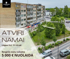 Parduodamas butas Skroblų g., Naujamiestyje, Vilniuje, 106.93 kv.m ploto, 2 kambariai 2