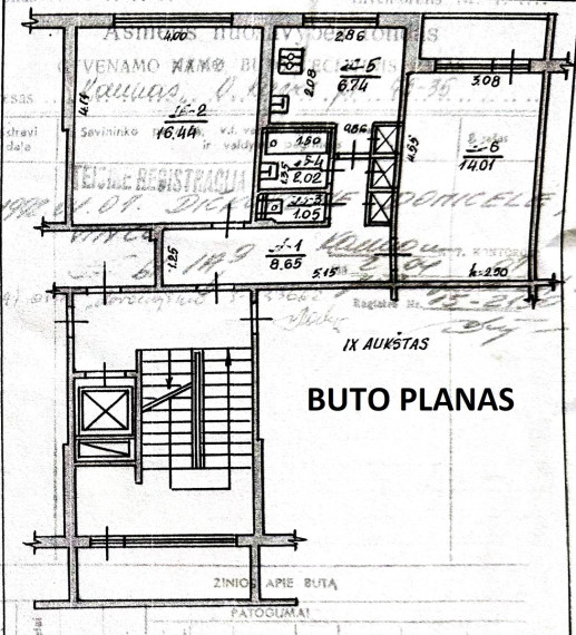 Parduodamas butas V. Krėvės pr., Dainava, Kauno m., Kauno m. sav., 48.91 m2 ploto, 2 kambariai 4