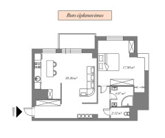 Parduodamas butas Pavilnionių g., Pašilaičiai, Vilniaus m., Vilniaus m. sav., 63.39 m2 ploto, 2 kambariai 12