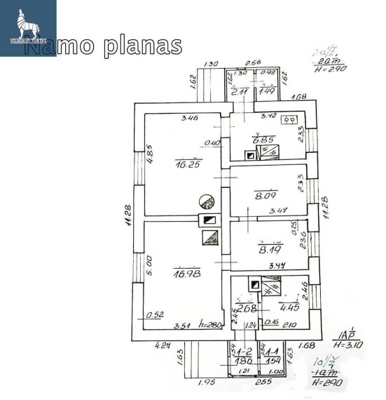 Parduodamas namas Gelednės k., Švenčionių r. sav., 70.49 m2 ploto, 1 aukštai 24