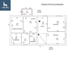 Parduodamas namas Mikalavo k., Ignalinos r. sav., 66.15 m2 ploto, 1 aukštai 25