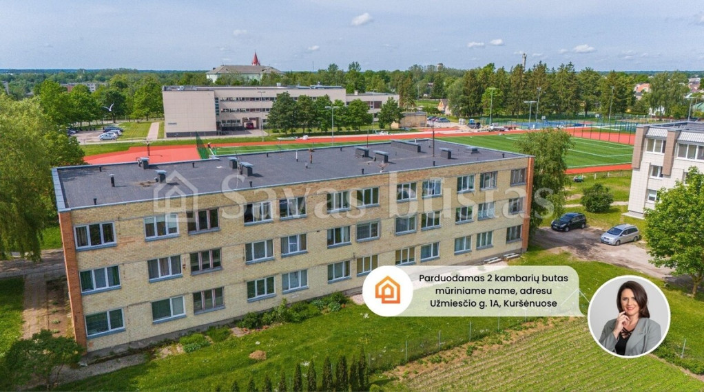 Parduodamas butas Užmiesčio g., Kuršėnų m., Šiaulių r. sav., 36.07 m2 ploto, 2 kambariai 1