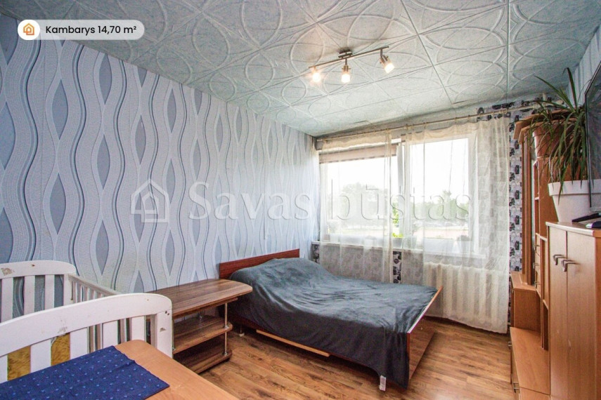 Parduodamas butas Užmiesčio g., Kuršėnų m., Šiaulių r. sav., 36.07 m2 ploto, 2 kambariai 5