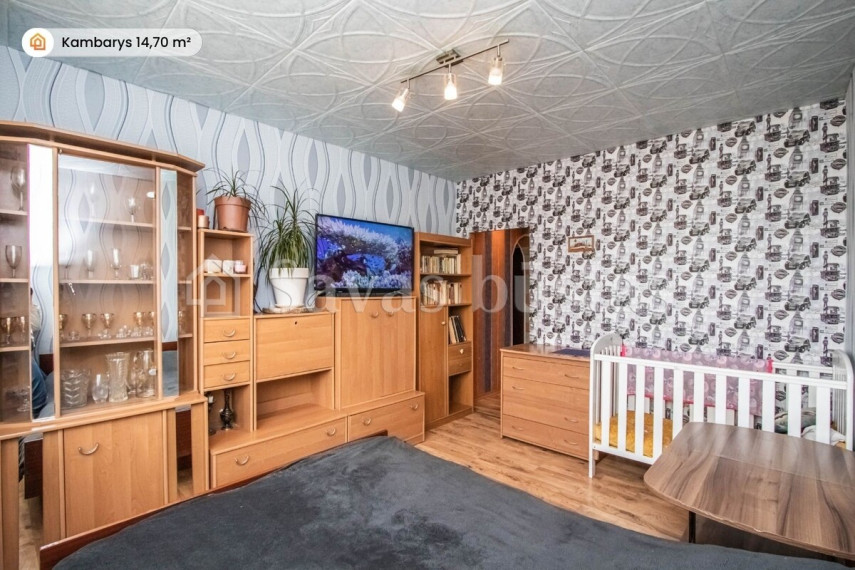 Parduodamas butas Užmiesčio g., Kuršėnų m., Šiaulių r. sav., 36.07 m2 ploto, 2 kambariai 6