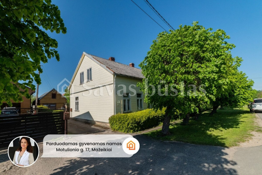 Parduodamas namas P. Matulionio g., Mažeikių m., Mažeikių r. sav., 118.35 m2 ploto, 1 aukštai 1