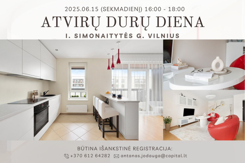 Parduodamas butas I. Simonaitytės g., Pilaitė, Vilniaus m., Vilniaus m. sav., 70.48 m2 ploto, 2 kambariai 2