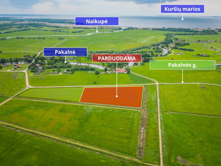 Parduodamas  sklypas Pakalnės k., Šilutės r. sav., 208 a ploto 1