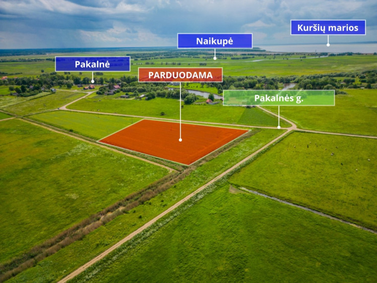 Parduodamas  sklypas Pakalnės k., Šilutės r. sav., 208 a ploto 5