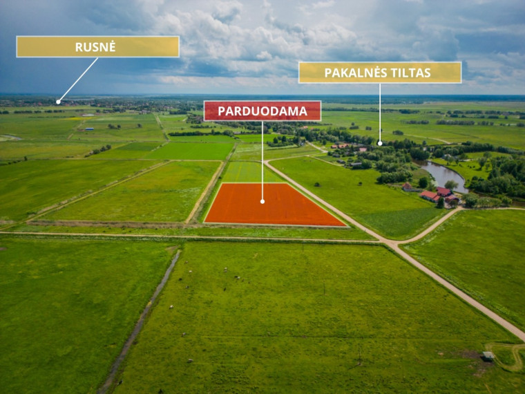 Parduodamas  sklypas Pakalnės k., Šilutės r. sav., 208 a ploto 9