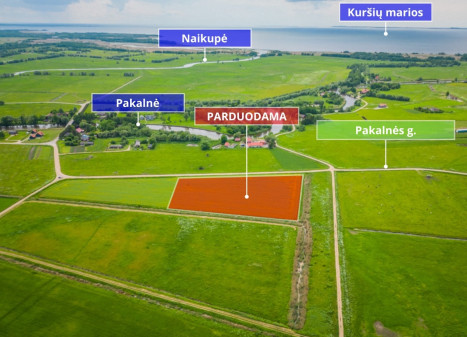 Parduodamas  sklypas Pakalnės k., Šilutės r. sav., 208 a ploto