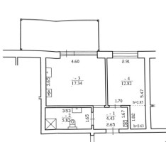 Parduodamas butas Erdvės g., Užliedžių k., Kauno r. sav., 40.41 m2 ploto, 2 kambariai 20