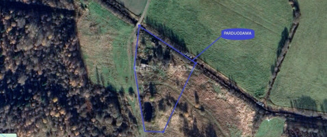 Parduodamas namų valdos paskirties sklypas Pauškių k., Rietavo sav., 115 a ploto 1