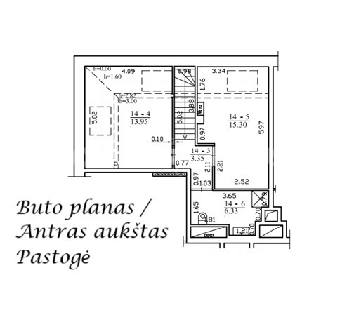 Parduodamas butas S. Konarskio g., Naujamiestis, Vilniaus m., Vilniaus m. sav., 89.18 m2 ploto, 3 kambariai 6