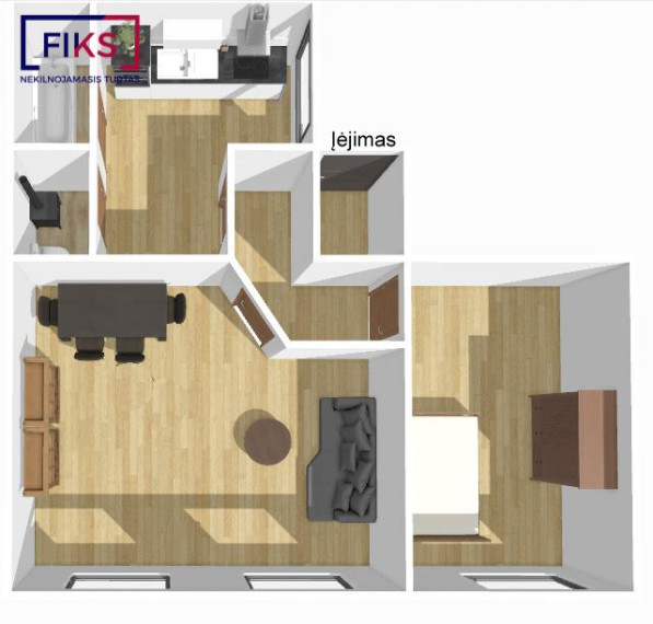Parduodamas namas Maisto g., Aleksotas, Kauno m., Kauno m. sav., 56.00 m² ploto 2 kambariai 18