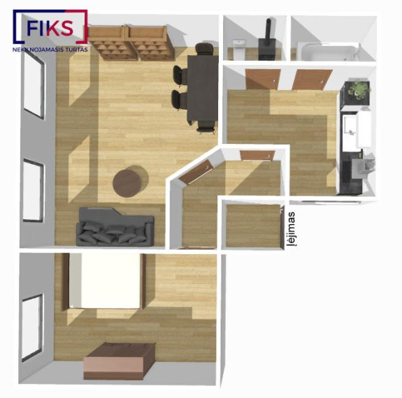 Parduodamas namas Maisto g., Aleksotas, Kauno m., Kauno m. sav., 56.00 m² ploto 2 kambariai 19