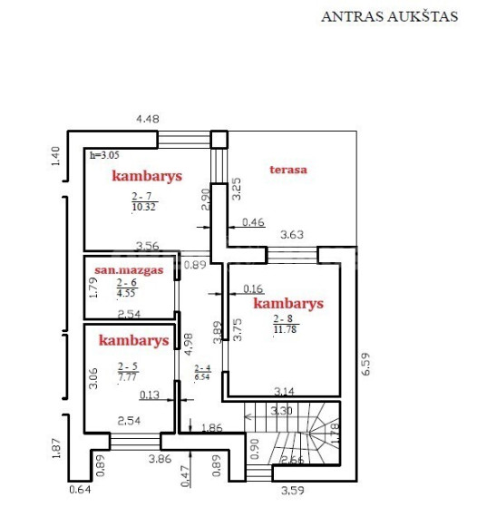 Parduodamas namas Žaibo g., Tauralaukis, Klaipėdos m., Klaipėdos m. sav., 90 m2 ploto, 2 aukštai 18