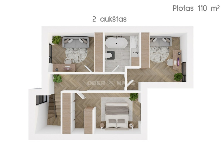 Parduodamas namas Žaibo g., Tauralaukis, Klaipėdos m., Klaipėdos m. sav., 90 m2 ploto, 2 aukštai 24