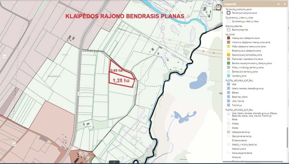 Parduodamas žemės ūkio paskirties sklypas Šlikių k., Klaipėdos r. sav., 128 a ploto 5