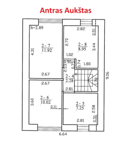 Parduodamas namas V. Kavolio, Romainiai, Kauno m., Kauno m. sav., 99.38 m2 ploto, 2 aukštai 4