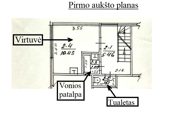 Parduodamas namas Pajuostės pl., Skaistakalnis, Panevėžio m., Panevėžio m. sav., 56.91 m2 ploto, 2 aukštai 5