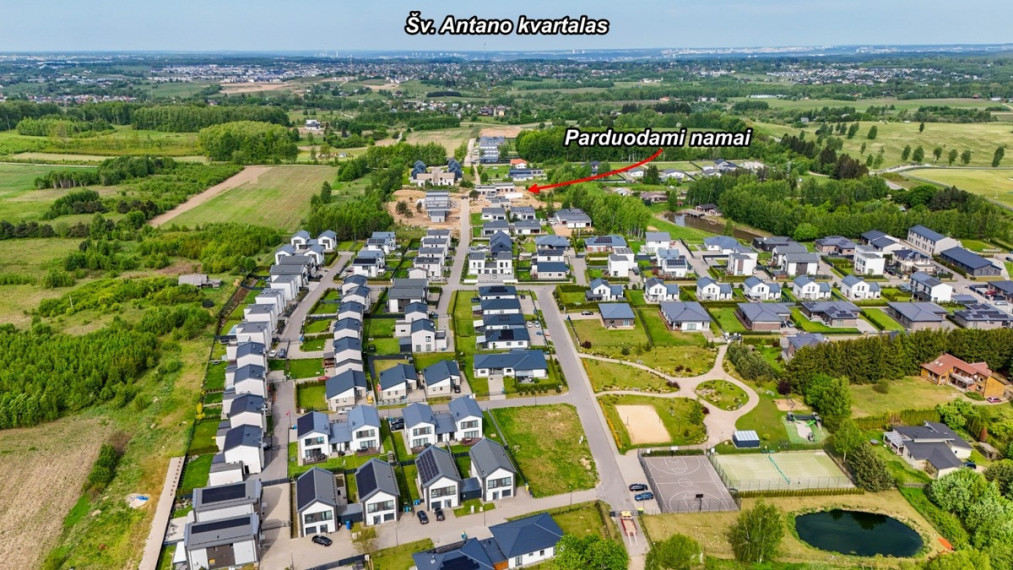 Parduodamas namas Šv. Antano g., Didžiasalio k., Vilniaus r. sav., 148.79 m2 ploto, 1 aukštai 16