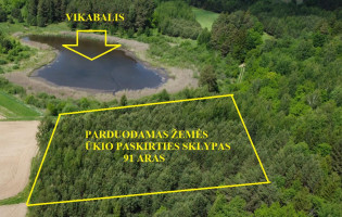 Parduodamas sklypas Varkališkių k., Kaišiadorių r. sav., 91 a ploto 1