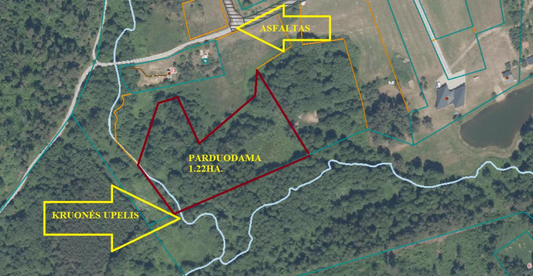 Parduodamas sklypas Kruonio mstl., Kaišiadorių r. sav., 122 a ploto 3