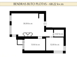 Parduodamas butas P. Smuglevičiaus g., Baltupiai, Vilniaus m., Vilniaus m. sav., 68.22 m2 ploto, 3 kambariai 19