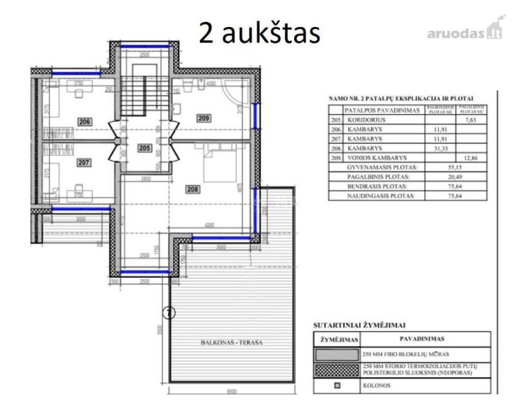 Parduodamas namas Rasos g., Žuvininkų k., Šiaulių r. sav., 160 m2 ploto, 2 aukštai 24