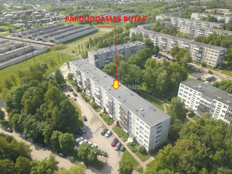 Parduodamas butas Lieporių g., Lieporiai, Šiaulių m., Šiaulių m. sav., 48.98 m2 ploto, 2 kambariai 3