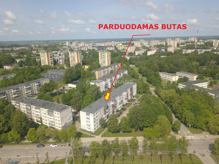 Parduodamas butas Lieporių g., Lieporiai, Šiaulių m., Šiaulių m. sav., 48.98 m2 ploto, 2 kambariai 4