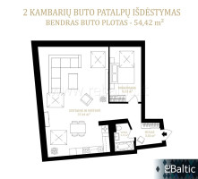 Parduodamas butas Mėsinių g., Senamiestis, Vilniaus m., Vilniaus m. sav., 54.42 m2 ploto, 2 kambariai 13