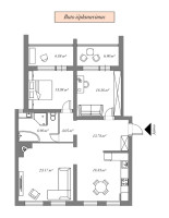 Parduodamas butas Žirmūnų g., Žirmūnai, Vilniaus m., Vilniaus m. sav., 110.95 m2 ploto, 3 kambariai 25