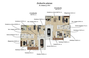 Parduodamas namas Šv. Antano g., Pavilnys, Vilniaus m., Vilniaus m. sav., 148.79 m2 ploto, 1 aukštai 26
