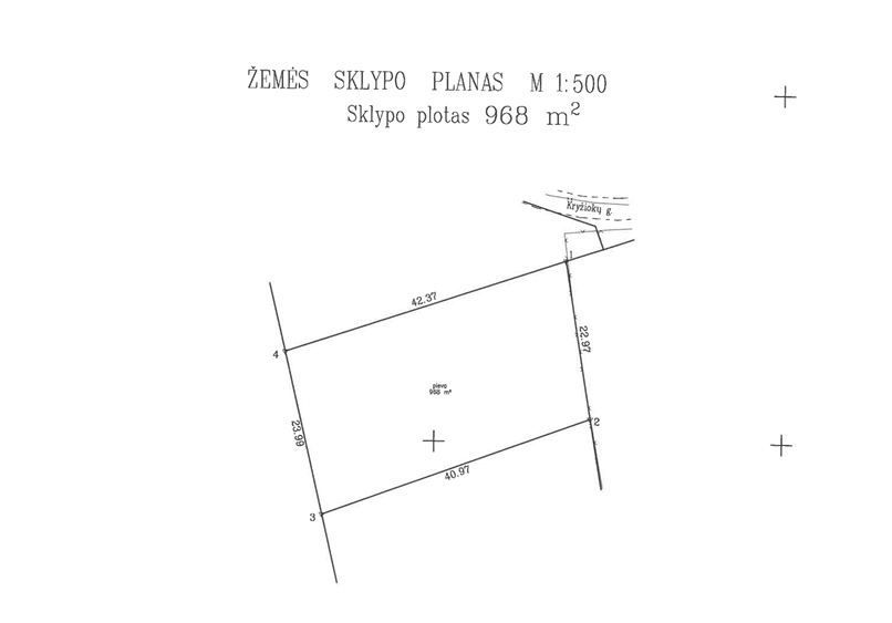 Parduodamas  sklypas Kryžiokų g., Balsiai, Vilniaus m., Vilniaus m. sav., 9.68 a ploto 15