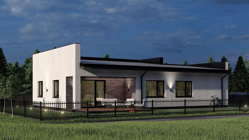 Parduodamas namas Šimtūnių g., Sudmantų k., Klaipėdos r. sav., 140 m2 ploto, 1 aukštai 3