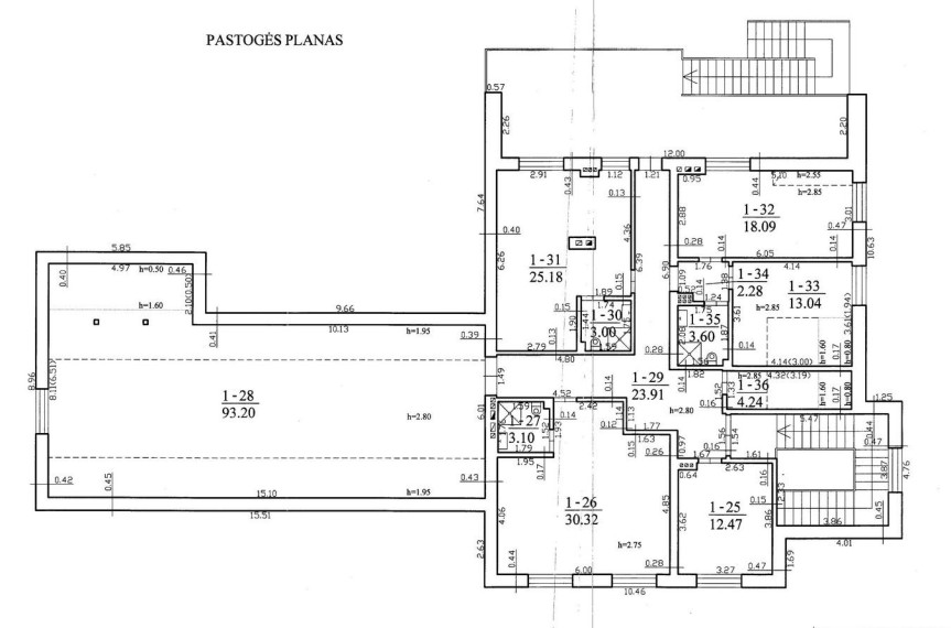 Parduodamos patalpos Plento g., Kuzavinių k., Šiaulių r. sav., 579.51 m² ploto 24