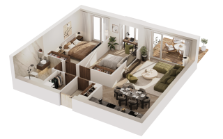 Parduodamas butas Burbiškių g., Burbiškės, Vilniaus m., Vilniaus m. sav., 71.16 m² ploto 3 kambariai 3