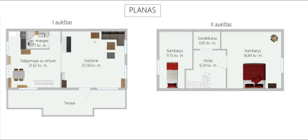 Parduodamas namas Migdoliškio k., Anykščių r. sav., 83.96 m2 ploto, 2 aukštai 12
