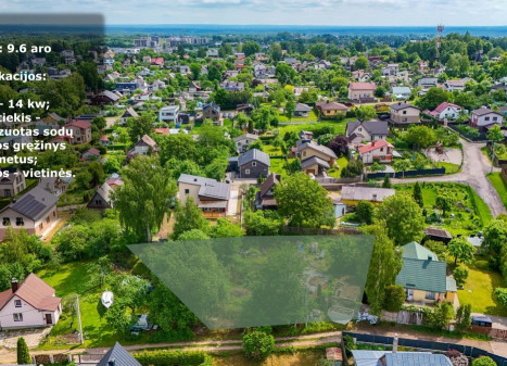 Parduodamas kitos paskirties sklypas Rokantiškių Sodų 10-oji g., Antakalnis, Vilniaus m., Vilniaus m. sav., 9.6 a ploto