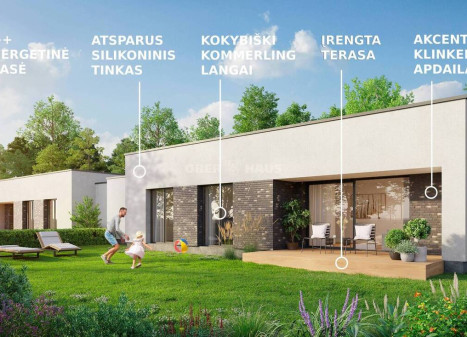 Parduodamas namas Žilvičio g. , Nemėžio k., Vilniaus r. sav., 137 m2 ploto, 1 aukštai