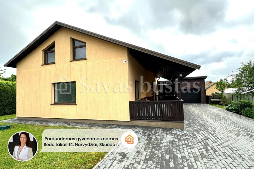 Parduodamas namas Skuodo r. sav., Mažųjų Rūšupių k., Sodo takas, 64.48 m2 ploto,  aukštai 1