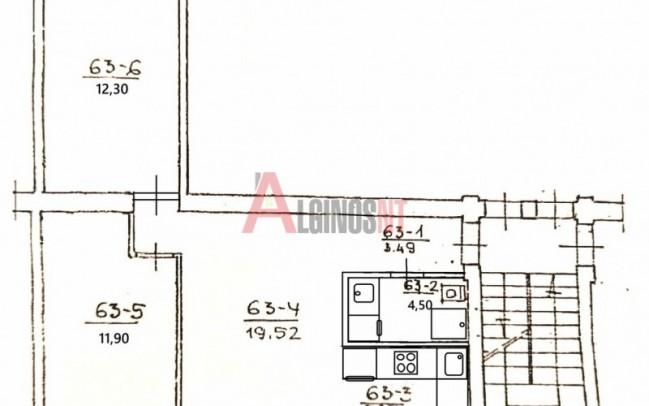 Parduodamas butas Sportininkų g., Sportininkai, Klaipėdos m., Klaipėdos m. sav., 55.00 m² ploto 3 kambariai 14