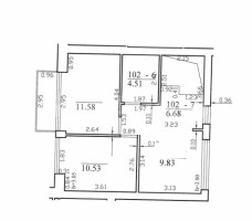 Parduodamas butas Vilkpedės g., Vilkpėdė, Vilniaus m., Vilniaus m. sav., 85 m2 ploto, 4 kambariai 31