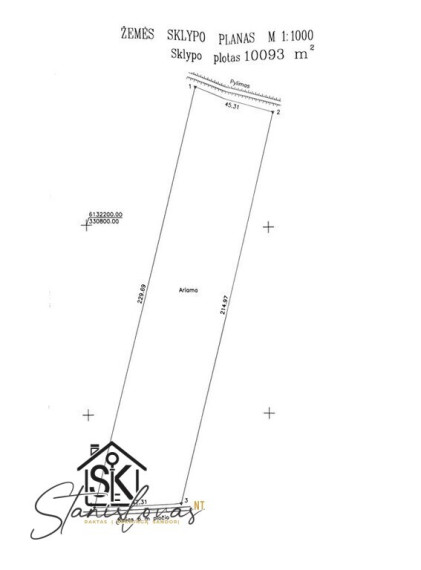 Parduodamas sklypas Vorusnės k., 100.93 a ploto 10
