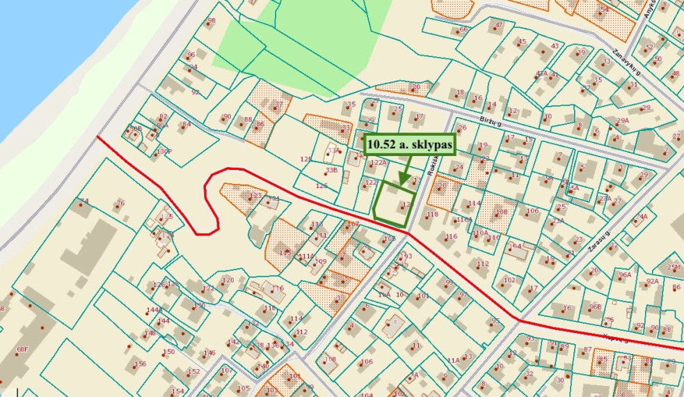 Parduodamas  sklypas Kapsų g., Žaliakalnis, Kauno m., Kauno m. sav., 10.52 a ploto 7